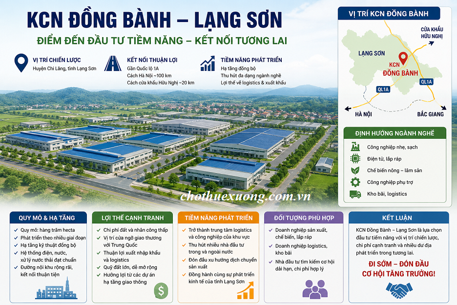 Thông tin về KCN Đồng Bành Lạng Sơn